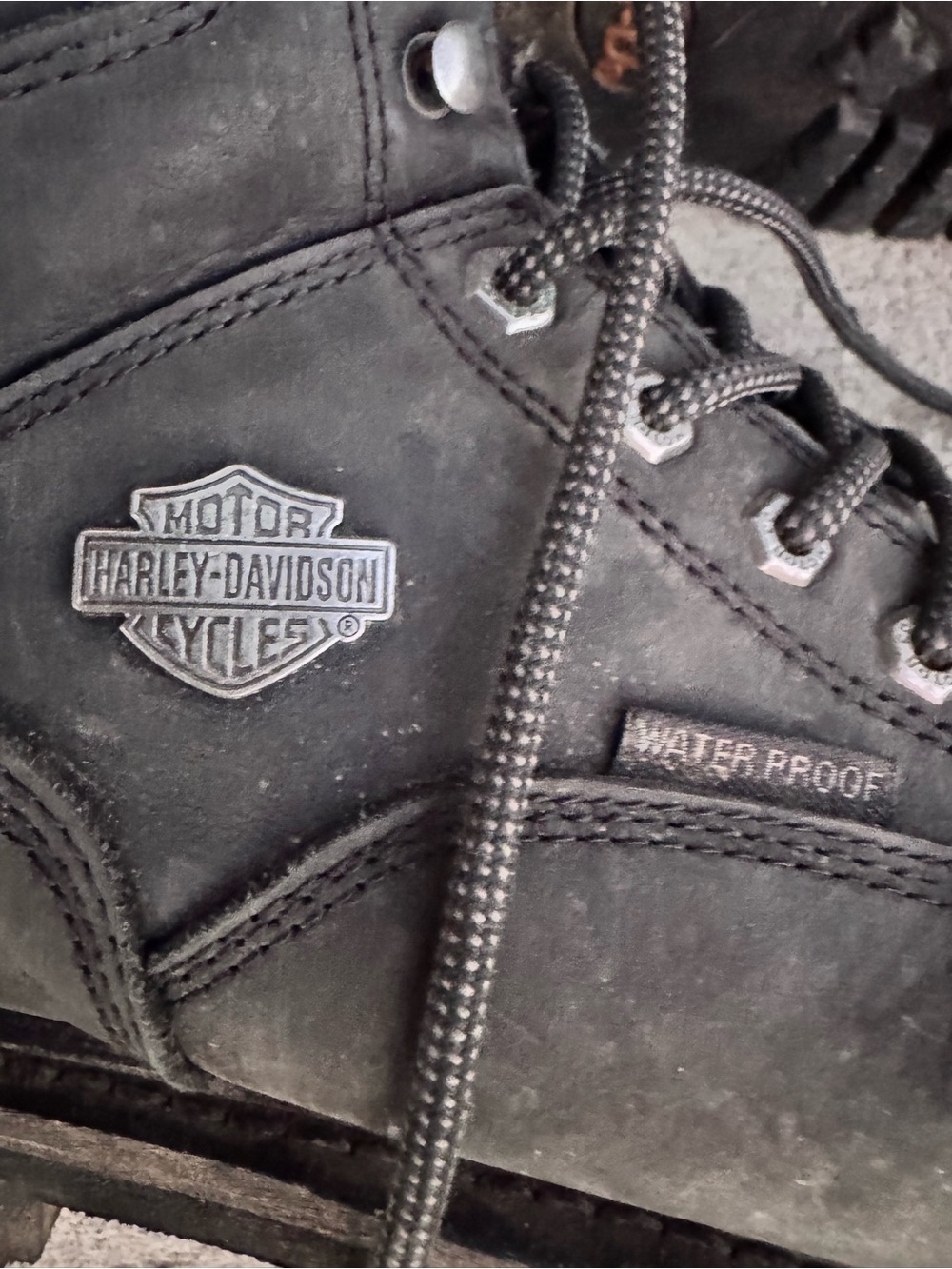 Harley Davidson Leather Waterproof Boots Mens 11.5 D93567